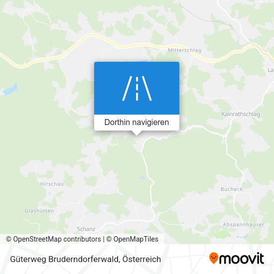 Güterweg Bruderndorferwald Karte