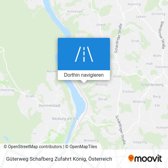 Güterweg Schafberg Zufahrt König Karte