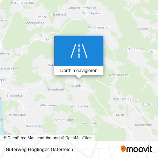 Güterweg Höglinger Karte
