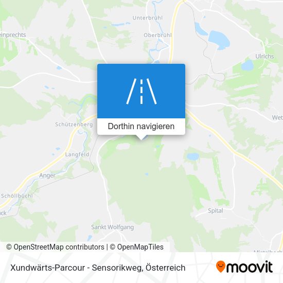 Xundwärts-Parcour - Sensorikweg Karte