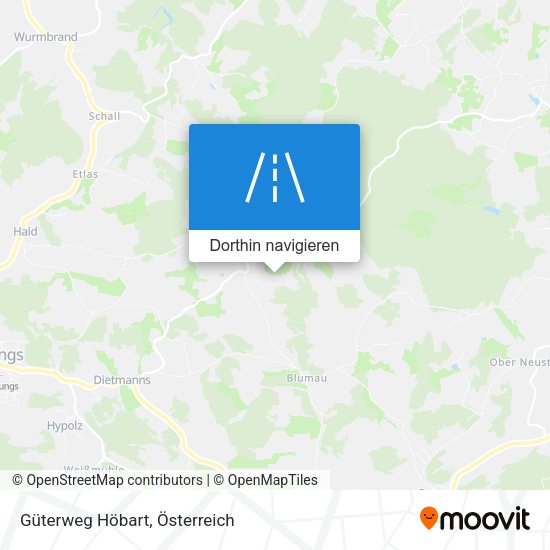 Güterweg Höbart Karte