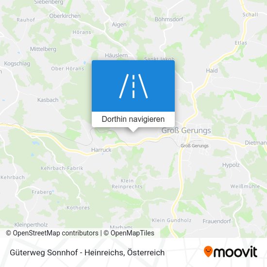 Güterweg Sonnhof - Heinreichs Karte
