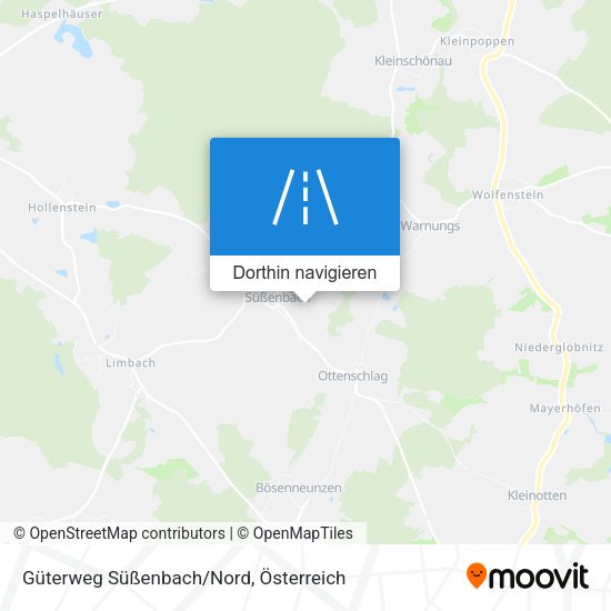 Güterweg Süßenbach/Nord Karte
