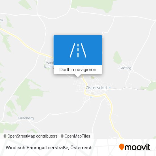 Windisch Baumgartnerstraße Karte