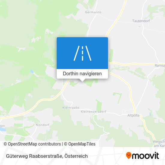 Güterweg Raabserstraße Karte