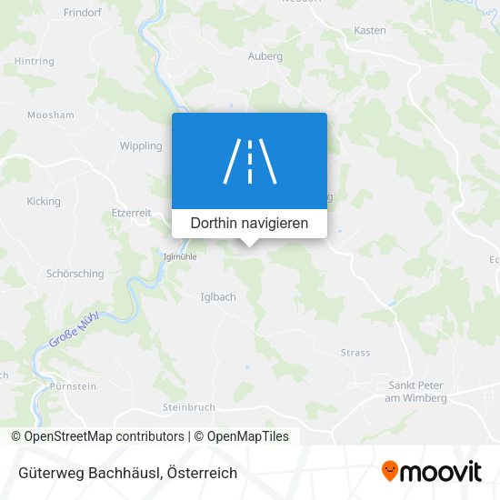 Güterweg Bachhäusl Karte