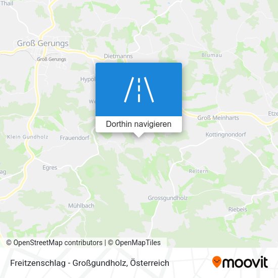 Freitzenschlag - Großgundholz Karte