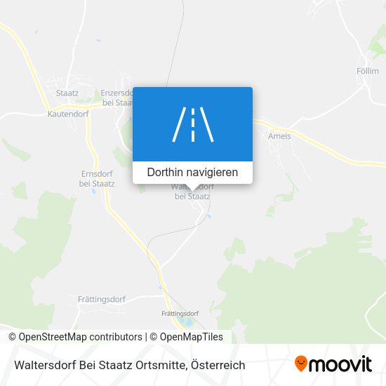 Waltersdorf Bei Staatz Ortsmitte Karte