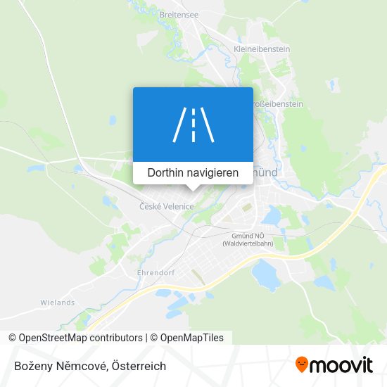 Boženy Němcové Karte