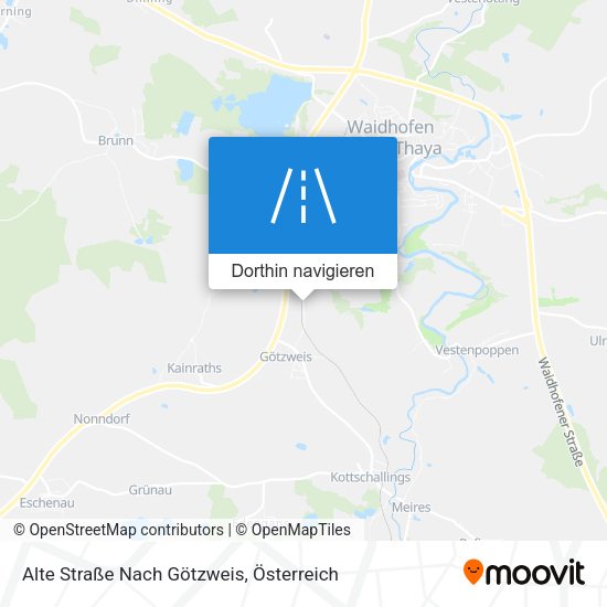 Alte Straße Nach Götzweis Karte