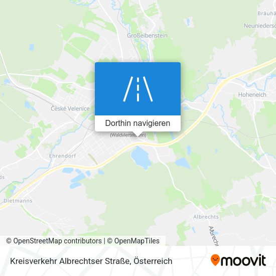 Kreisverkehr Albrechtser Straße Karte