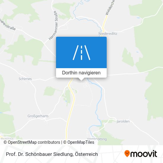 Prof. Dr. Schönbauer Siedlung Karte