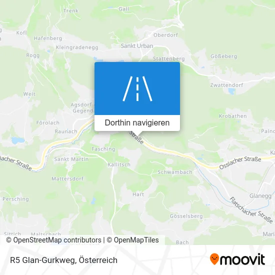 R5 Glan-Gurkweg Karte