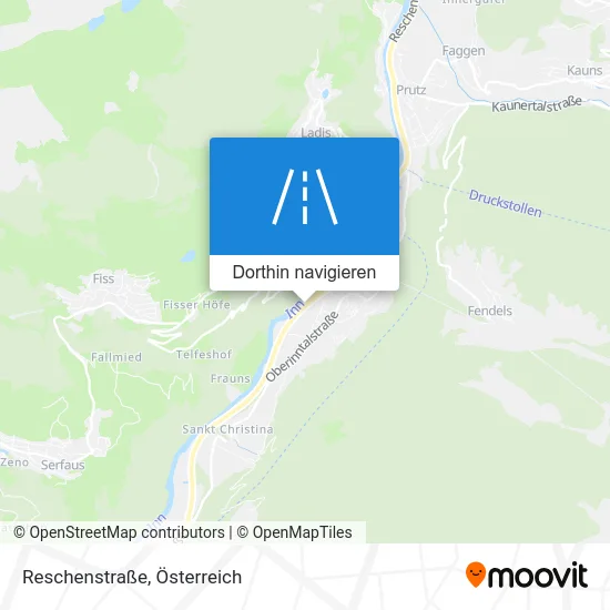 Reschenstraße Karte