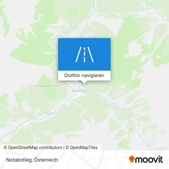 Notabstieg Karte