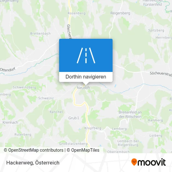 Hackerweg Karte