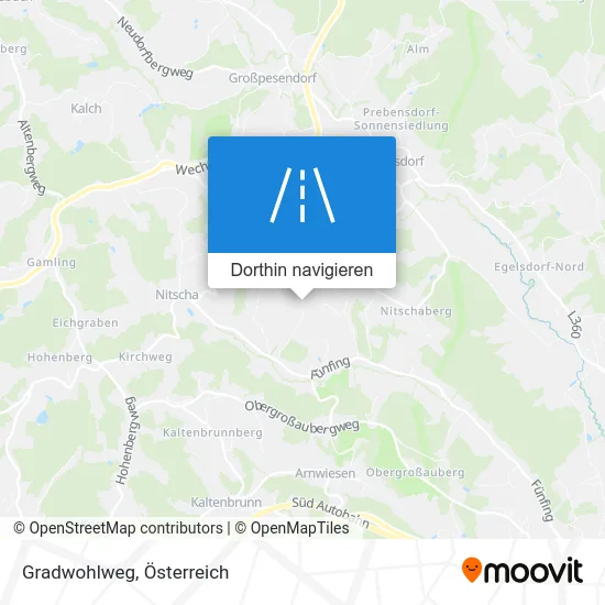 Gradwohlweg Karte