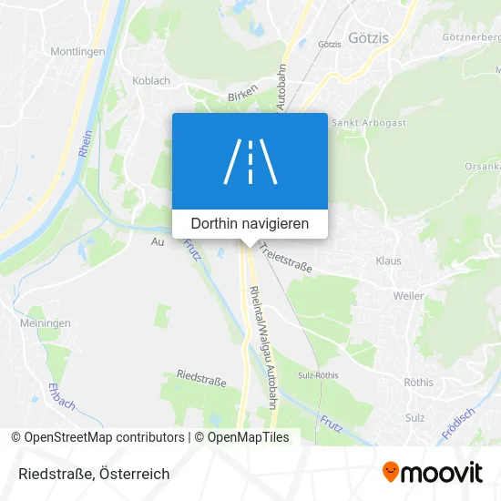 Riedstraße Karte