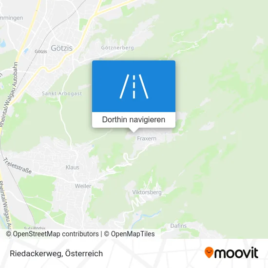 Riedackerweg Karte