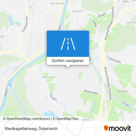 Riedkapellenweg Karte
