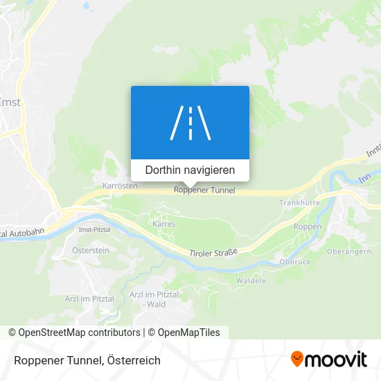 Roppener Tunnel Karte