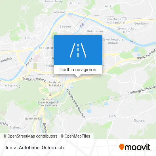 Inntal Autobahn Karte
