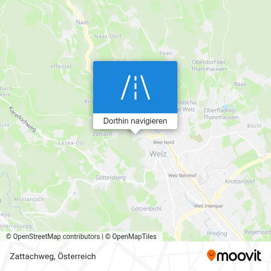 Zattachweg Karte