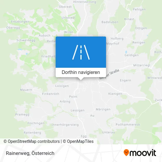 Rainerweg Karte