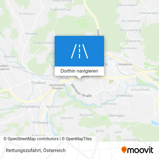 Rettungszufahrt Karte