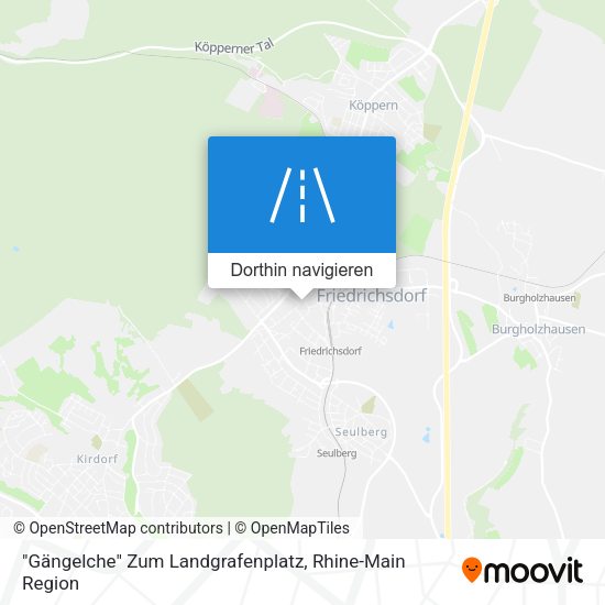 "Gängelche" Zum Landgrafenplatz Karte