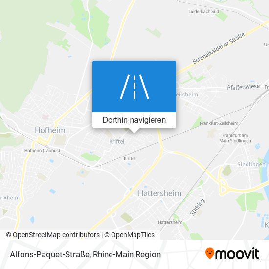 Alfons-Paquet-Straße Karte