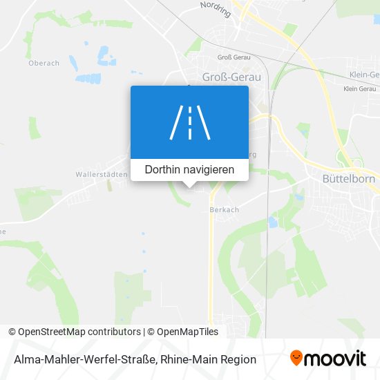 Alma-Mahler-Werfel-Straße Karte