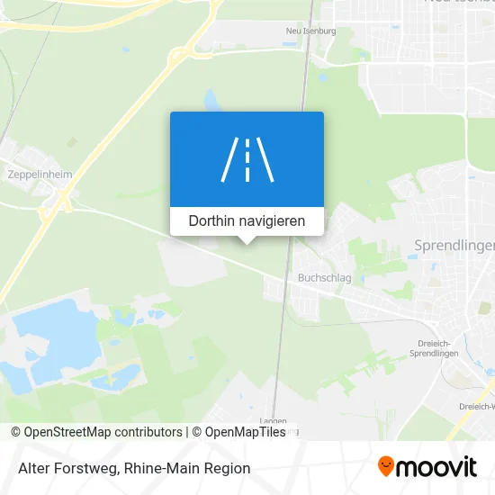 Alter Forstweg Karte