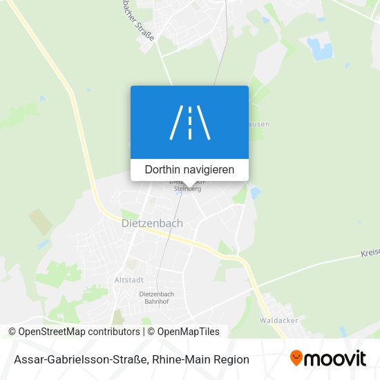 Assar-Gabrielsson-Straße Karte