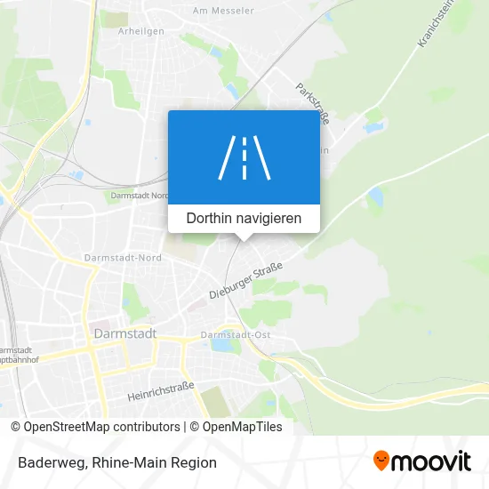 Baderweg Karte