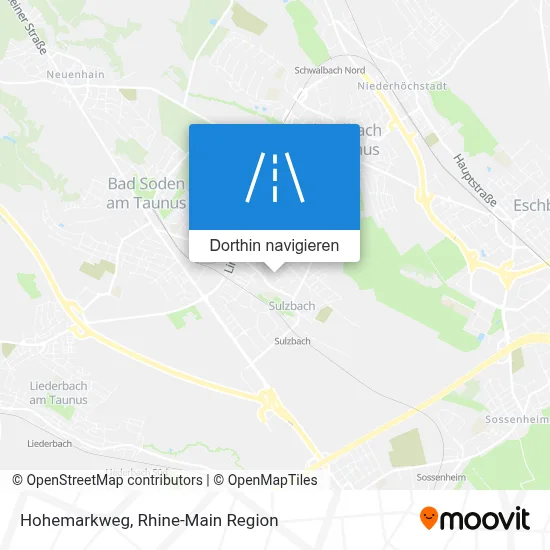 Hohemarkweg Karte