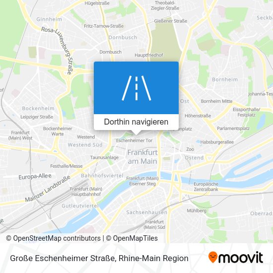 Große Eschenheimer Straße Karte