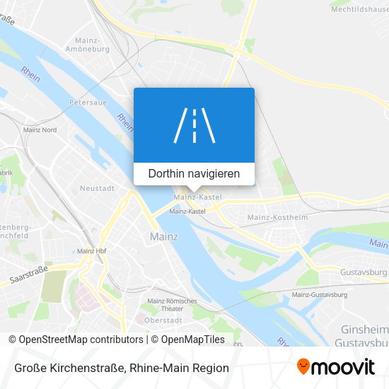 Große Kirchenstraße Karte