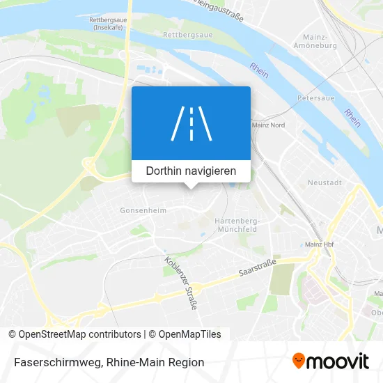 Faserschirmweg Karte