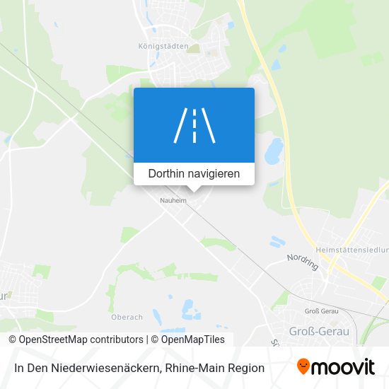 In Den Niederwiesenäckern Karte