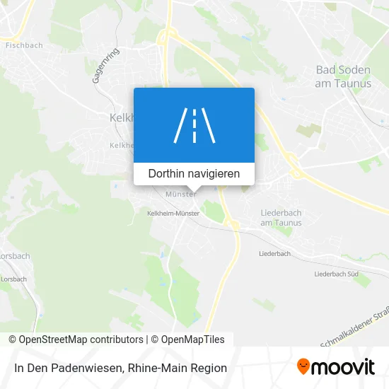 In Den Padenwiesen Karte