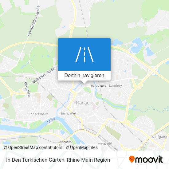 In Den Türkischen Gärten Karte