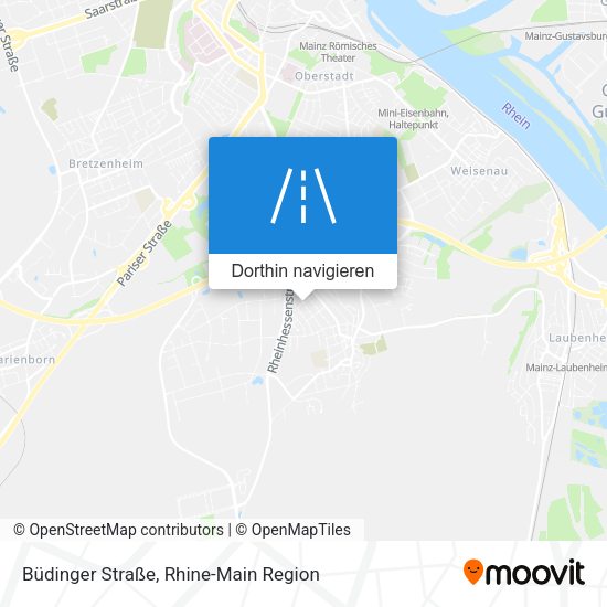 Büdinger Straße Karte