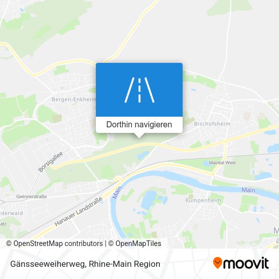 Gänsseeweiherweg Karte