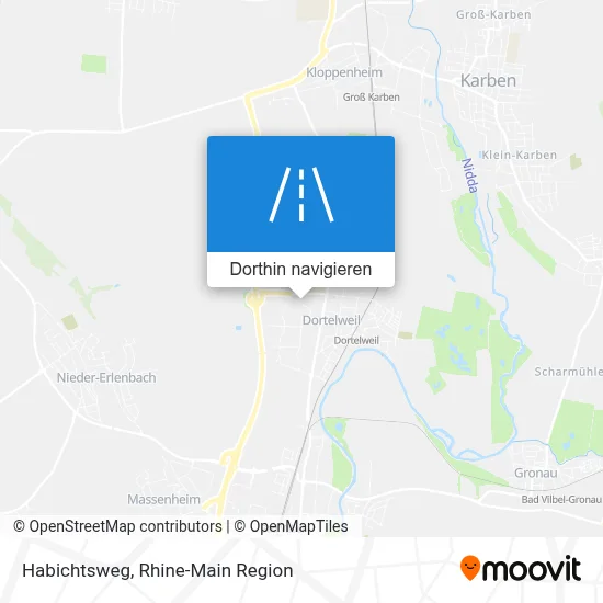Habichtsweg Karte