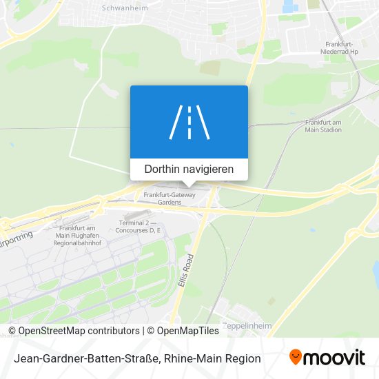 Jean-Gardner-Batten-Straße Karte