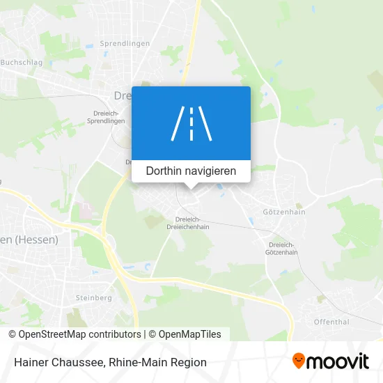 Hainer Chaussee Karte