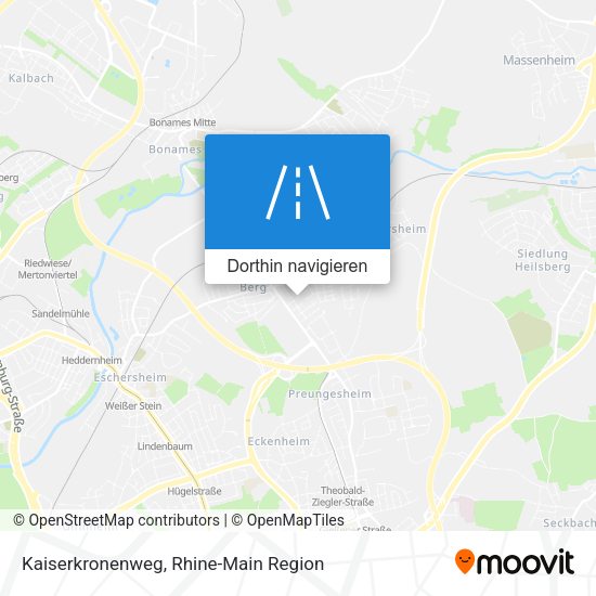 Kaiserkronenweg Karte