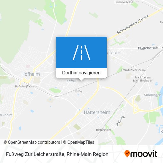 Fußweg Zur Leicherstraße Karte