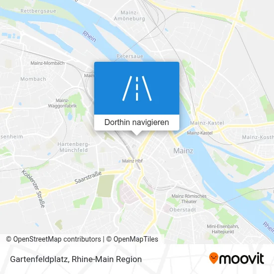 Gartenfeldplatz Karte